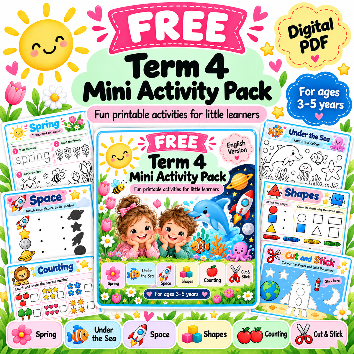 FREE Term 4 Mini Activity Pack | Ages 3–5