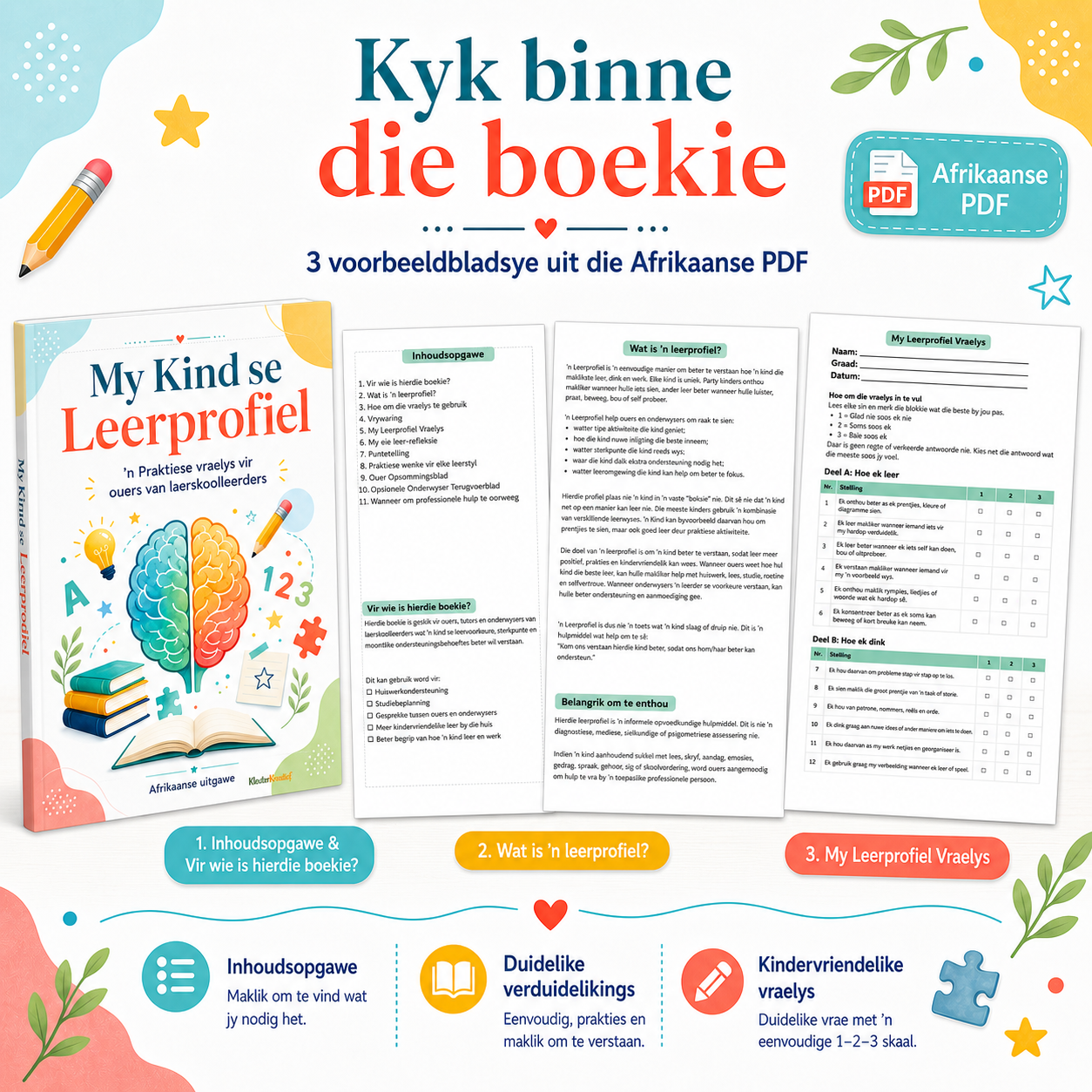 My Kind se Leerprofiel – Afrikaanse PDF