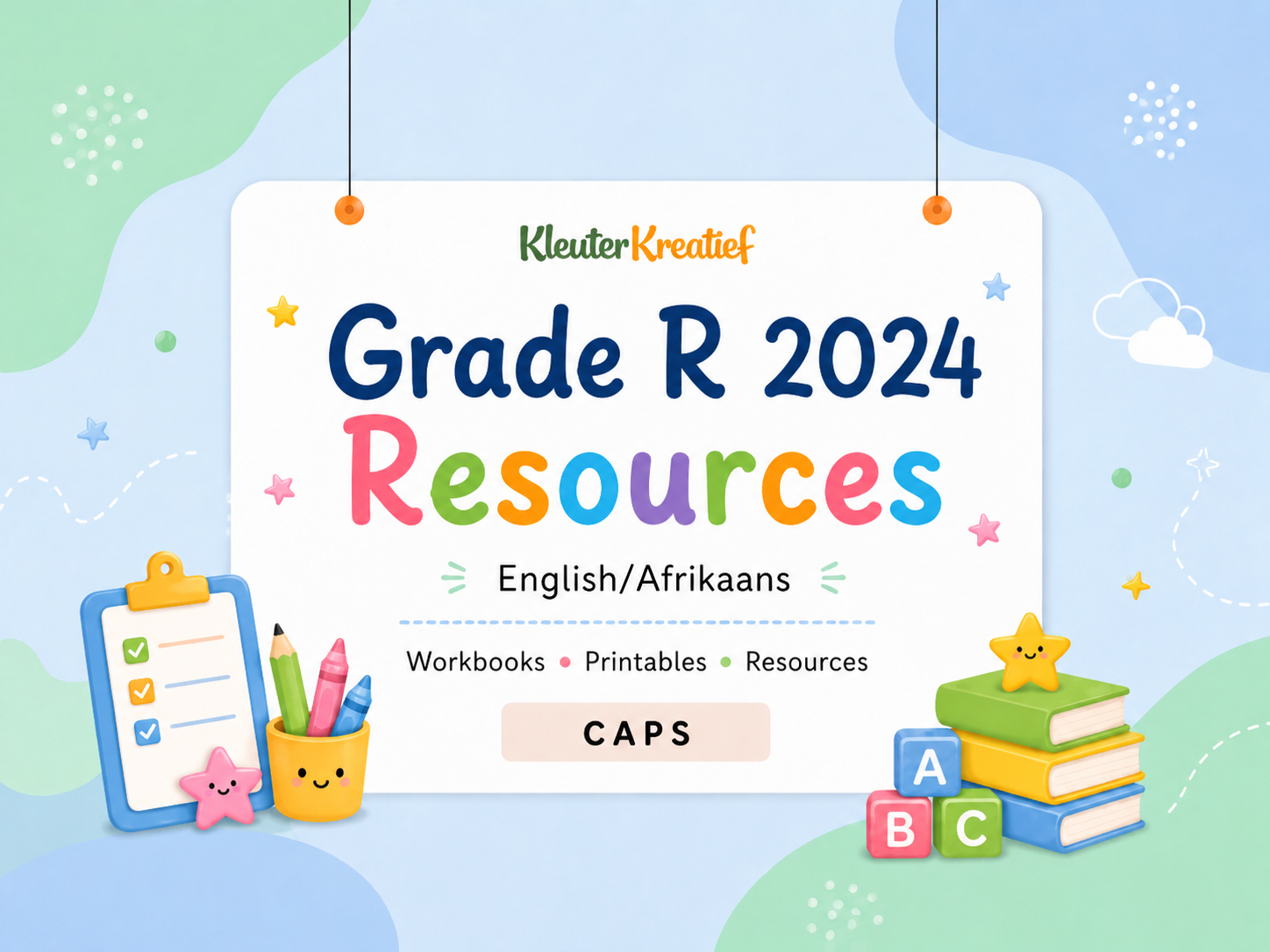 Graad R CAPS Werkboeke & Hulpbronne (Afrikaans & Engels)