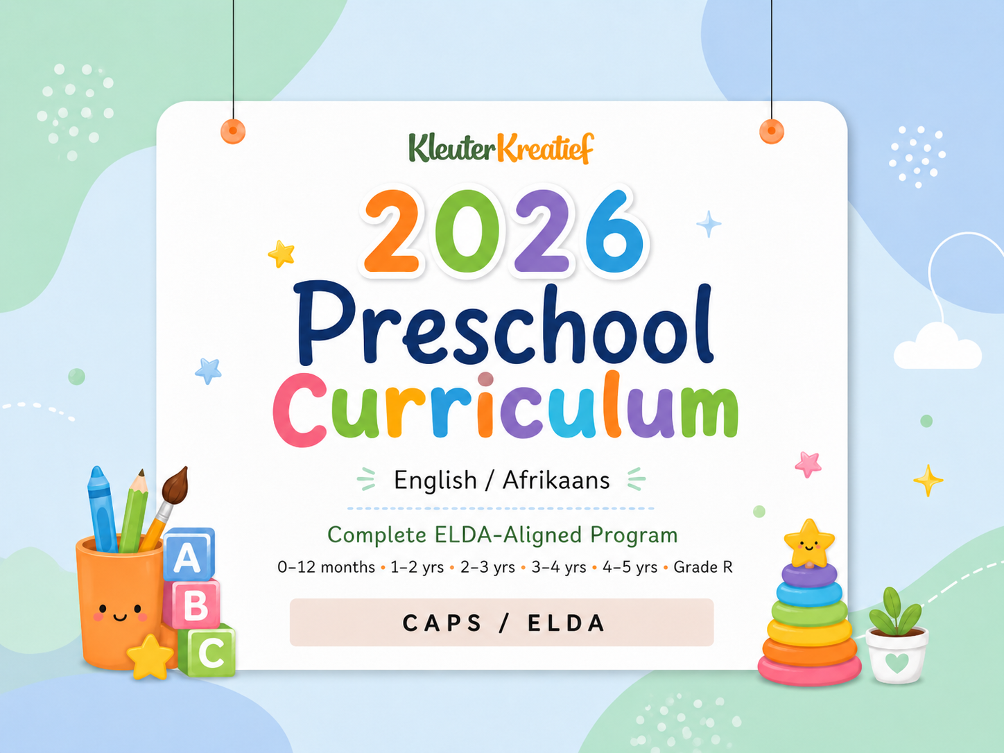 2026 Preschool Curriculum – Complete ELDA-Aligned Program