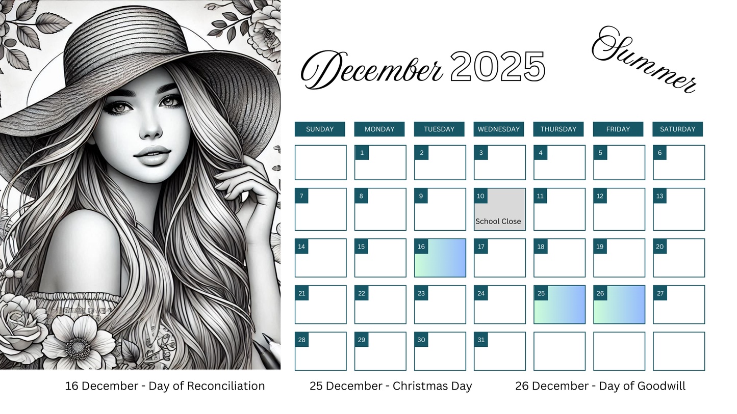 2025 Coloring For Adults Deskpad Calendar