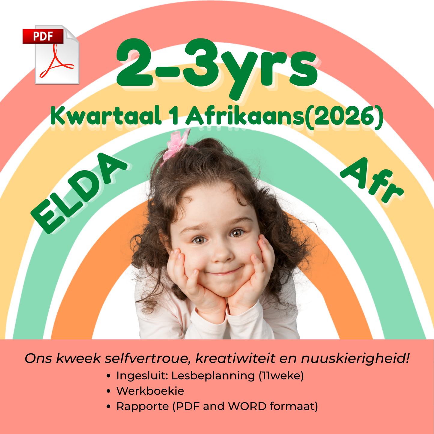 Kwartaal 1 Mega Bondel (2026) – Lesse, Werkboeke & Verslagkaarte vir 1–5 jaar | ELDA-belyn
