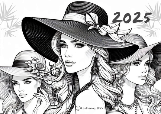 Elegant Lady Calendar 2025