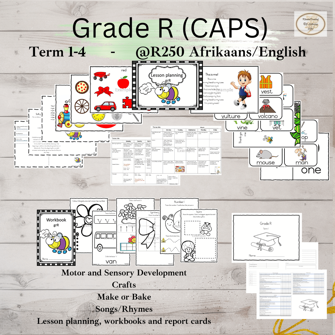 Complete Baby to Grade R Curriculum Bundle (ELDA & CAPS) | Afrikaans & English