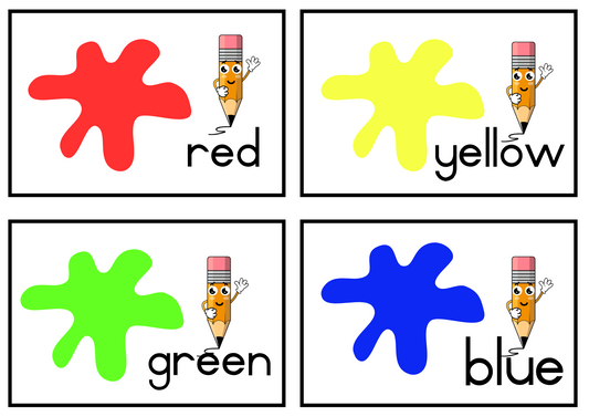 Colors Flashcards (Afrikaans and English) PDF