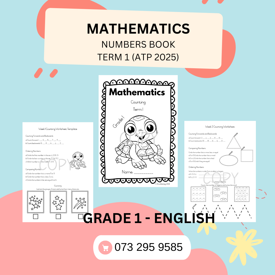Counting Workbook – Grade 1 – English (Printable PDF) 2025
