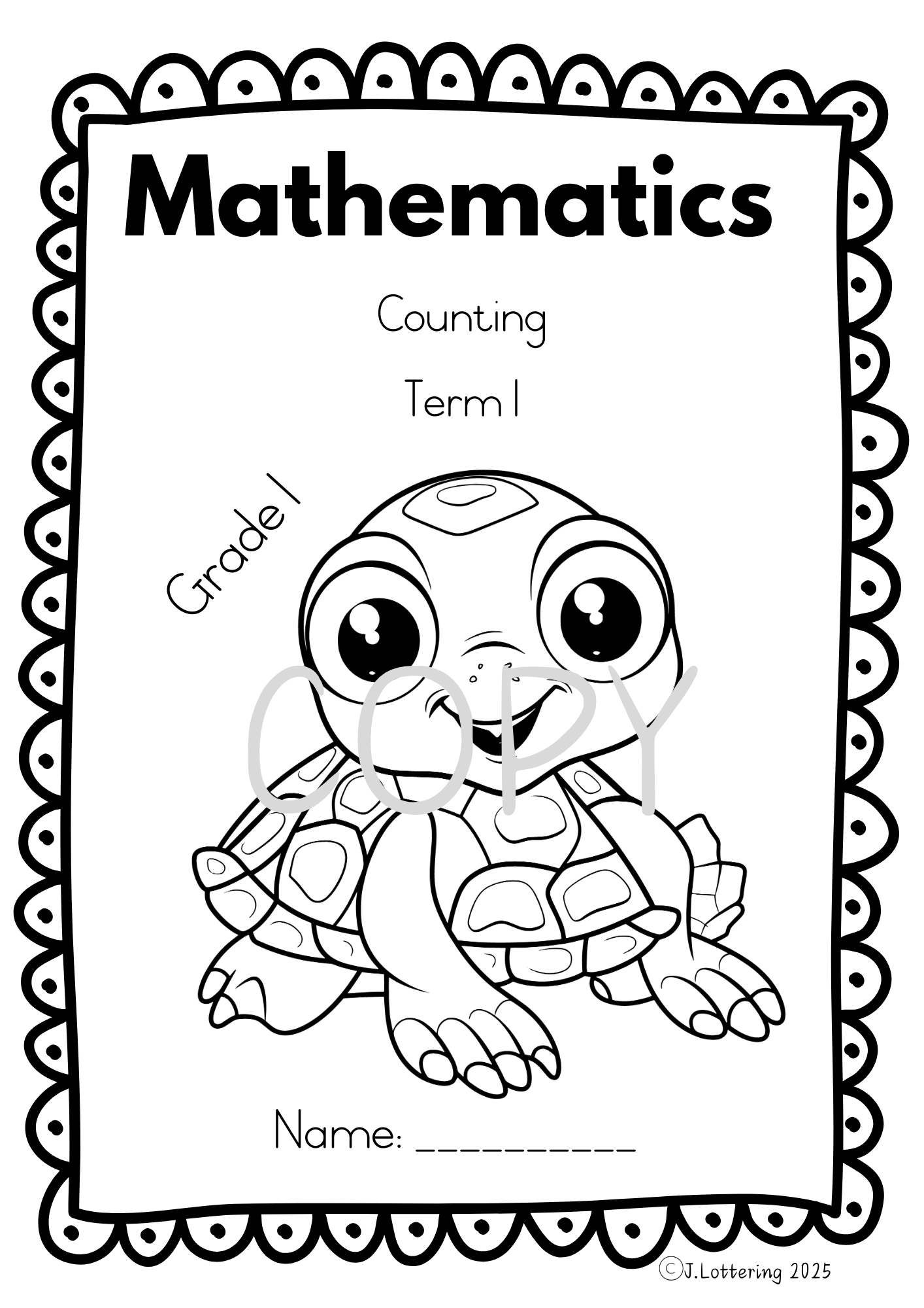 Counting Workbook – Grade 1 – English (Printable PDF) 2025