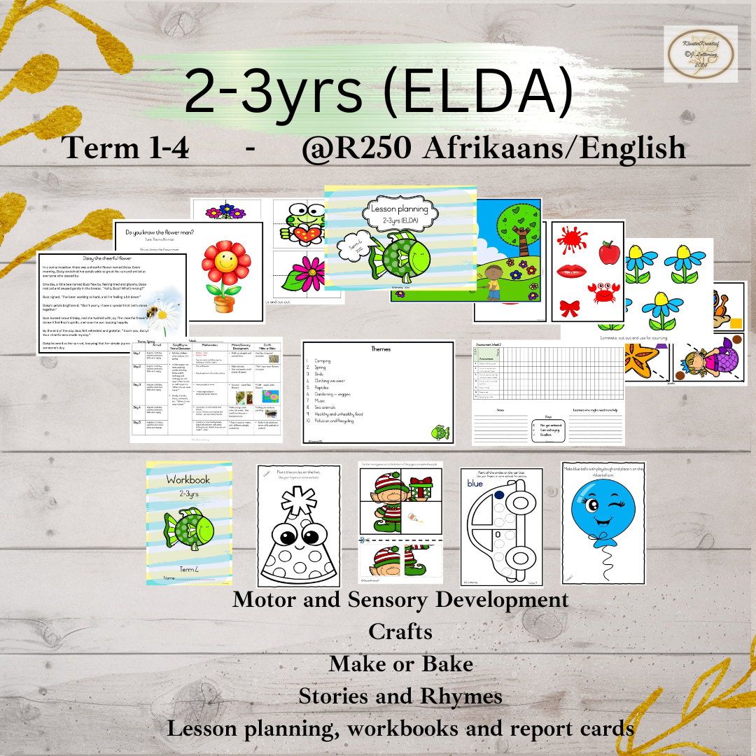 Complete Baby to Grade R Curriculum Bundle (ELDA & CAPS) | Afrikaans & English