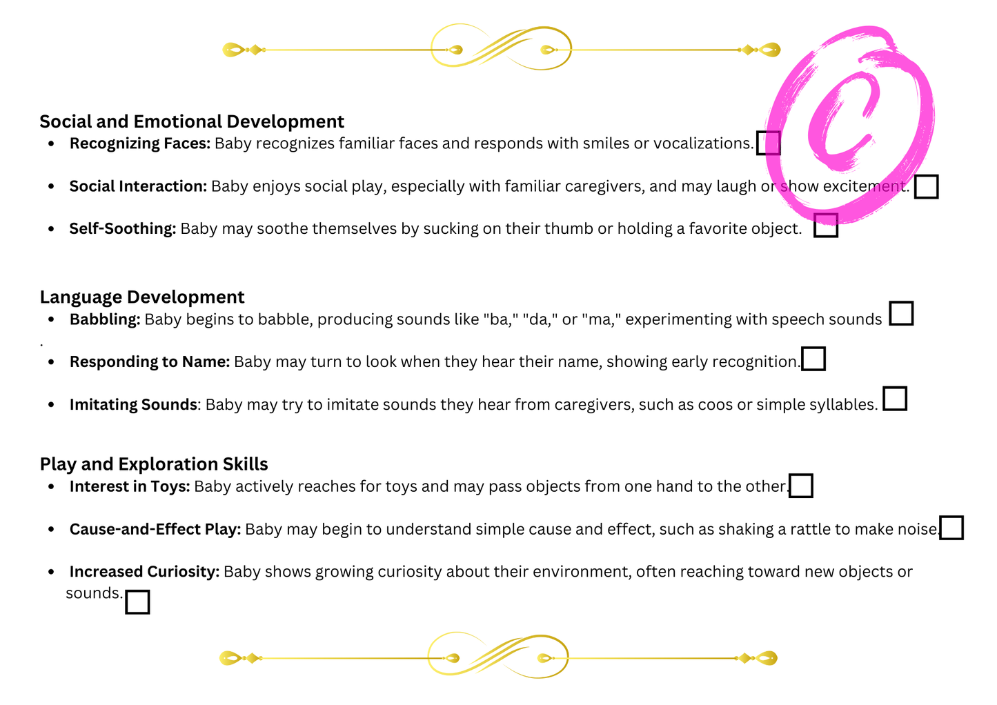 Baby Development Program 0–12 Months | Daily Activities & Milestones (PDF)