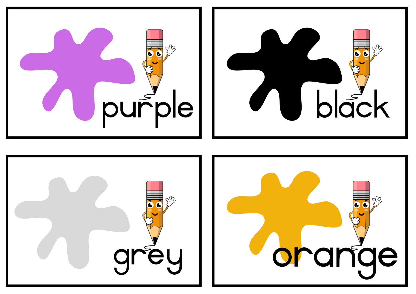 Colors Flashcards (Afrikaans and English) PDF