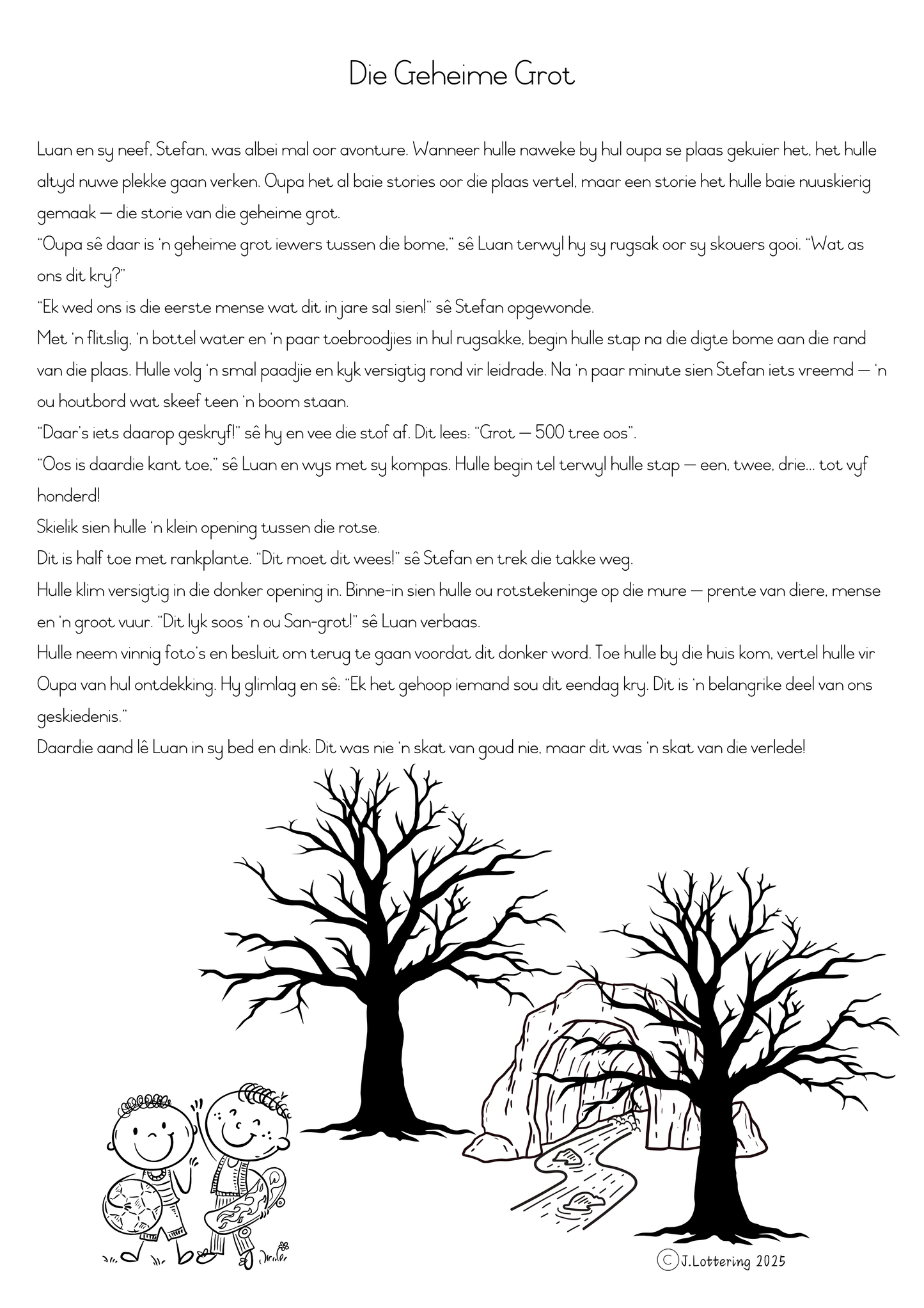 Begripslees Afrikaans HT - Graad 5
