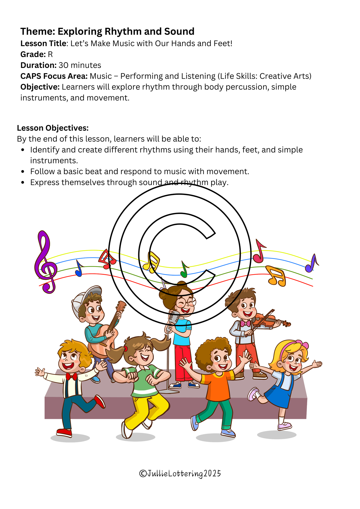 Exploring Rhythm and sound - Grade R (2025)