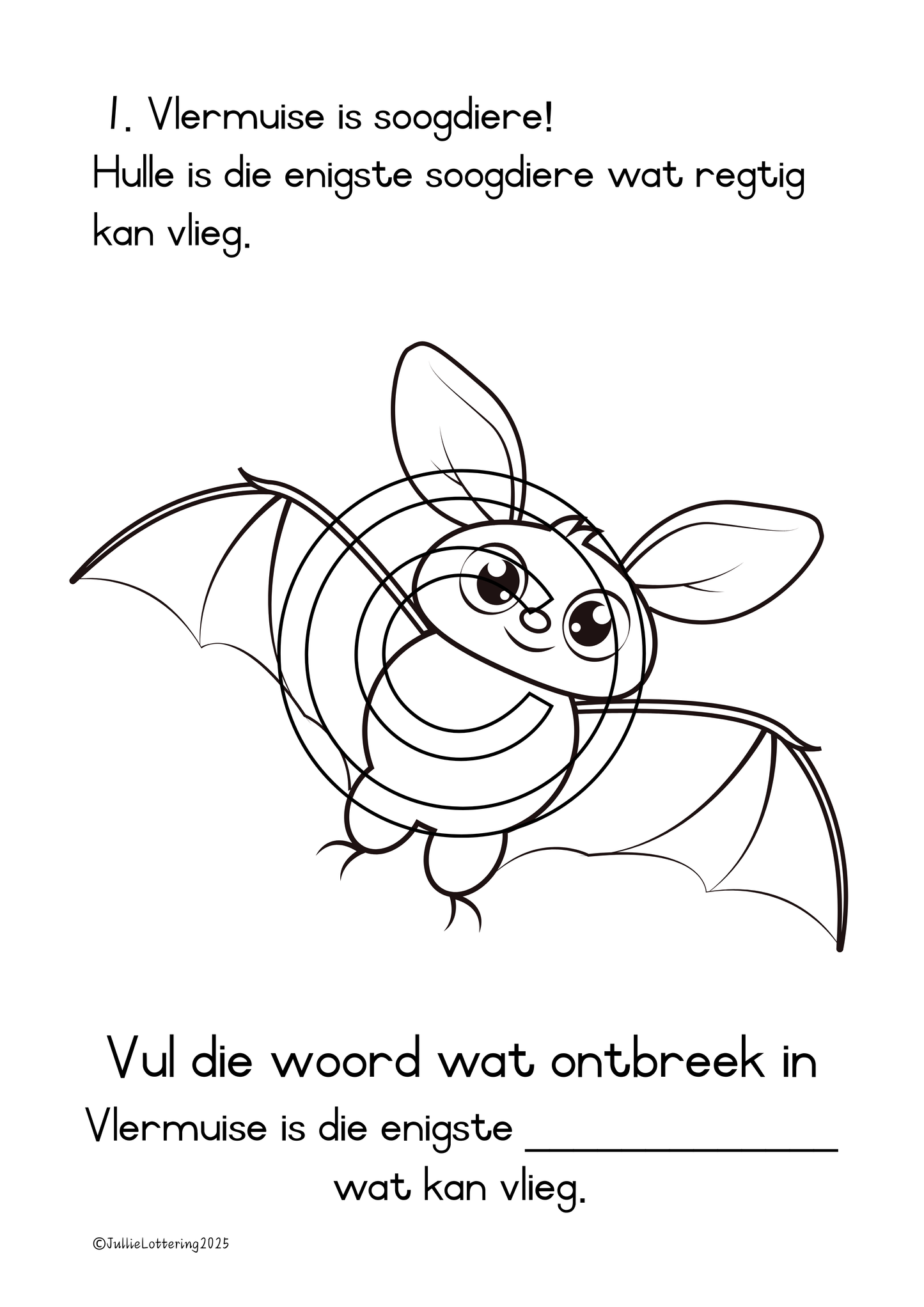 Feite oor Vlermuise (Begripslees)