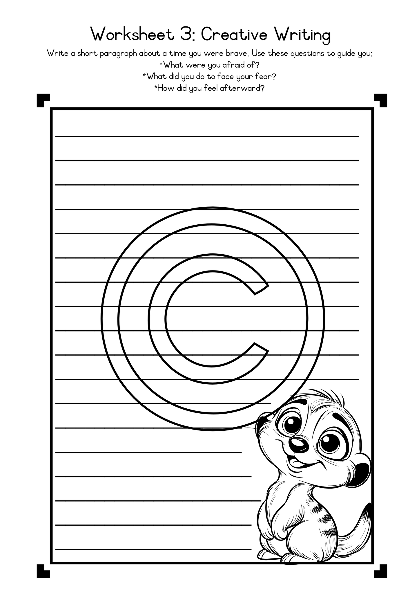 Reading Comprehension - Brave Little Meerkat. (FAL)  Grade 4
