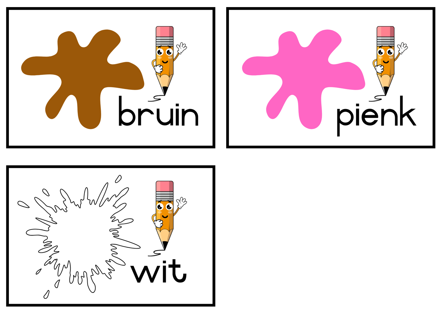 Colors Flashcards (Afrikaans and English) PDF