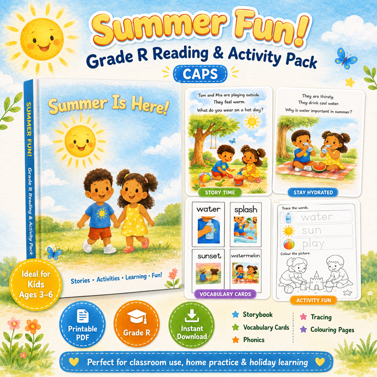 Summer Fun! Grade R Reading & Activity Pack
