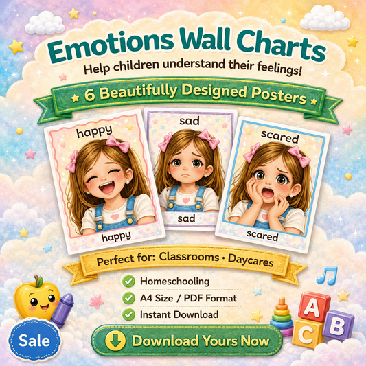 Emotions Wall Charts - English 2026