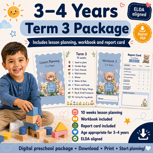 3–4 Years Term 3 Package – English 2026