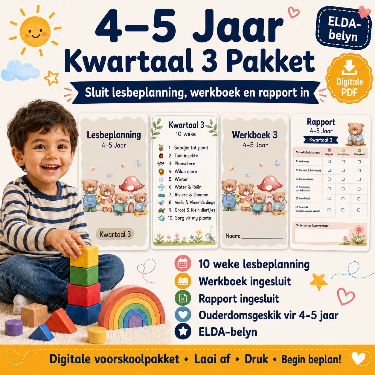 4–5 Jaar Kwartaal 3 Voorskoolpakket – Afrikaans 2026