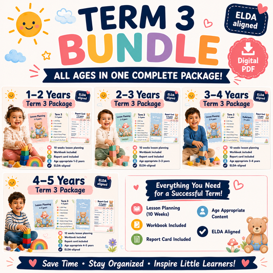 Term 3 Preschool Bundle | Ages 1–5 Years