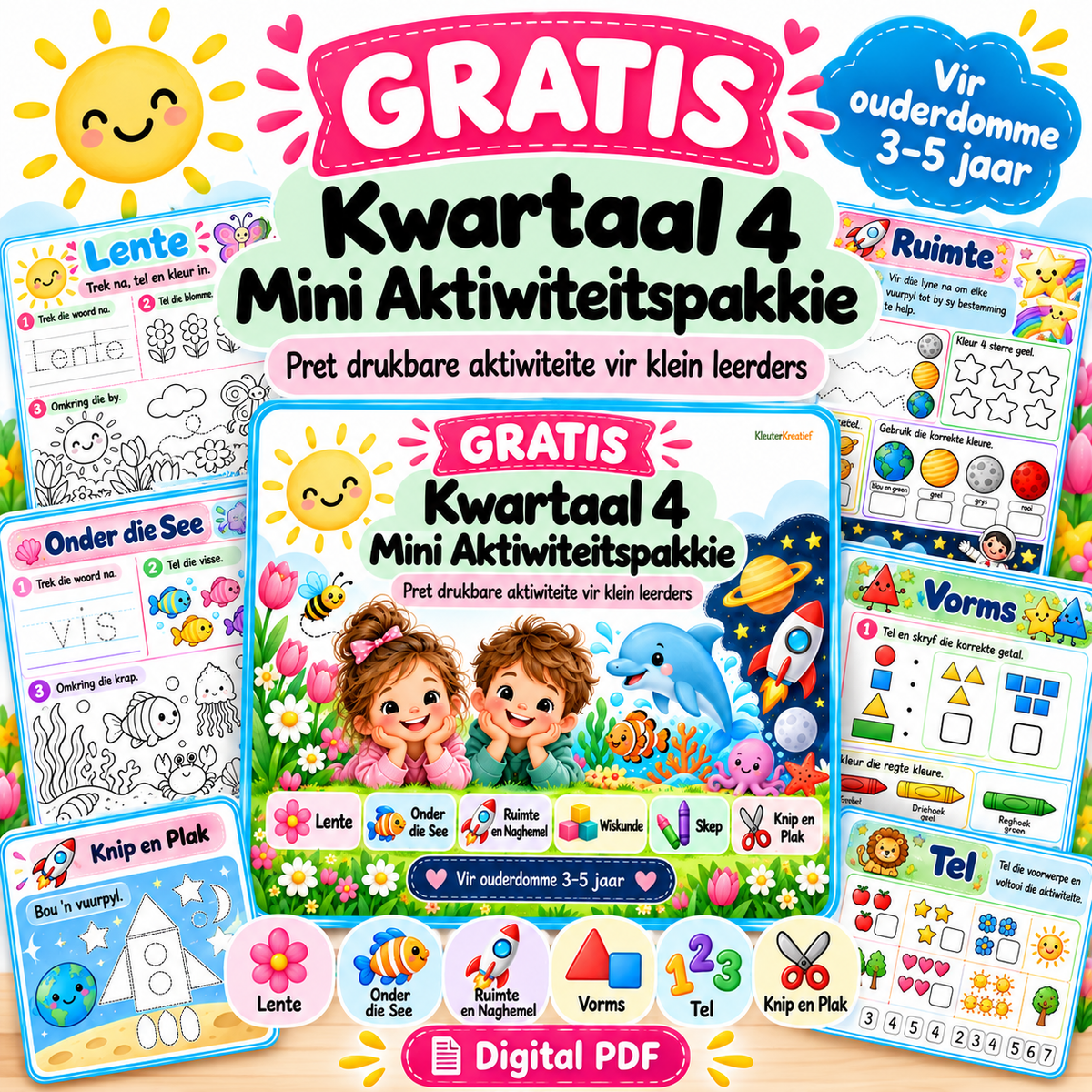 GRATIS Kwartaal 4 Mini Aktiwiteitspakkie | 3–5 Jaar