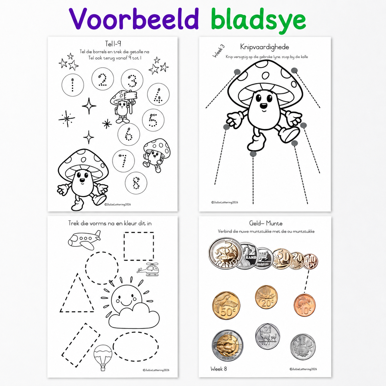 Graad R Gedrukte Werkboekstel - Afrikaans