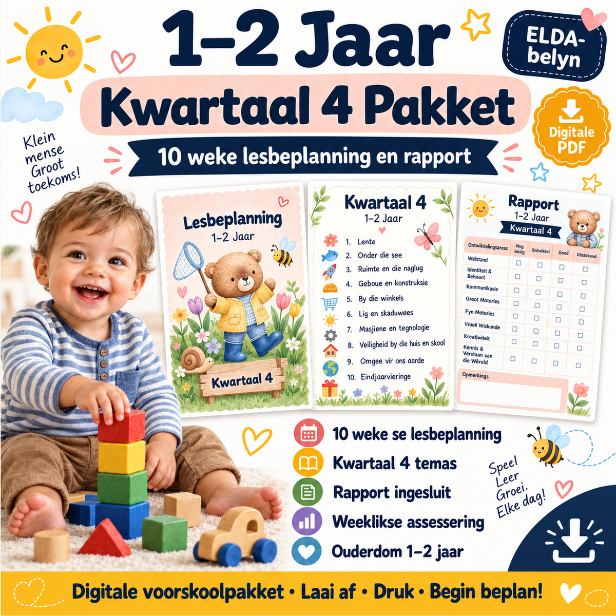 1–2 Jaar Kwartaal 4 Pakket – Afrikaans