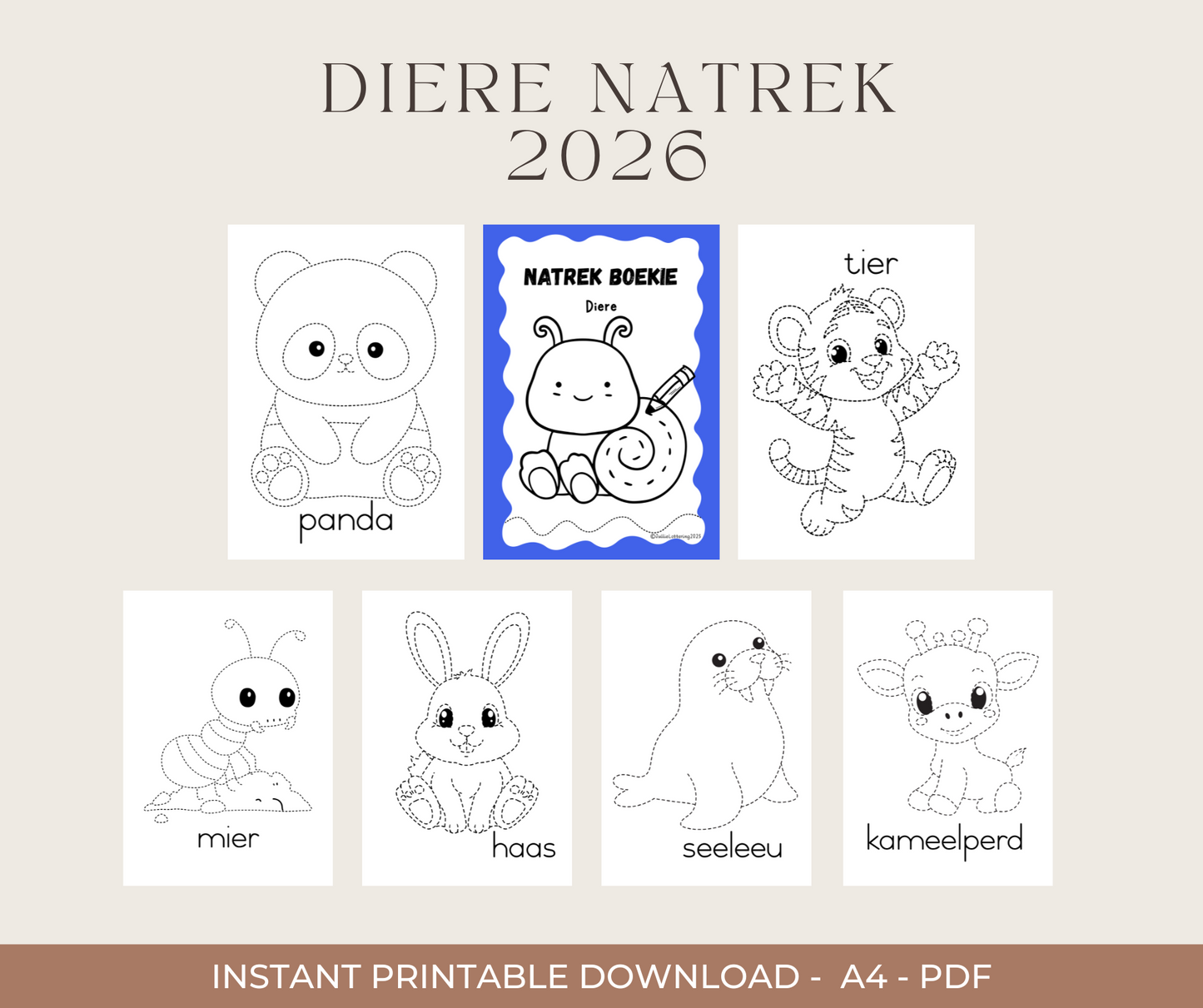 Animal Tracing Book – Fun &amp; Educational PDF