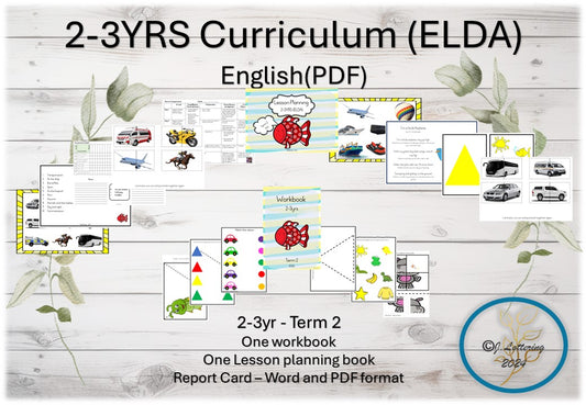 2–3 Years ELDA Curriculum – Term 2 – English (Printable PDF)