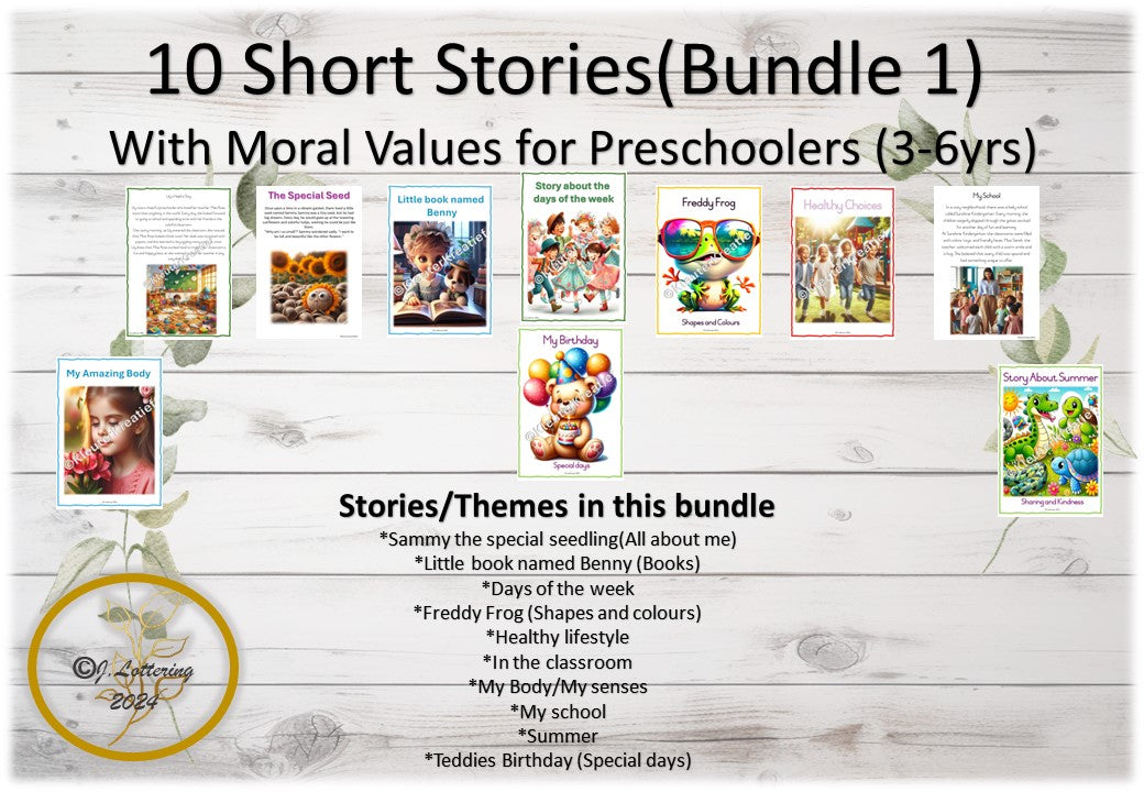 Short Stories with Moral Values for Preschoolers 1 – KleuterKreatief