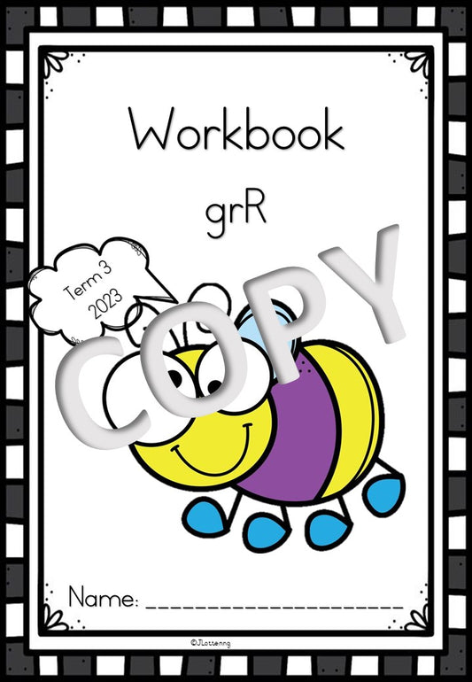 Grade R Workbook – Term 3 – English (2023)