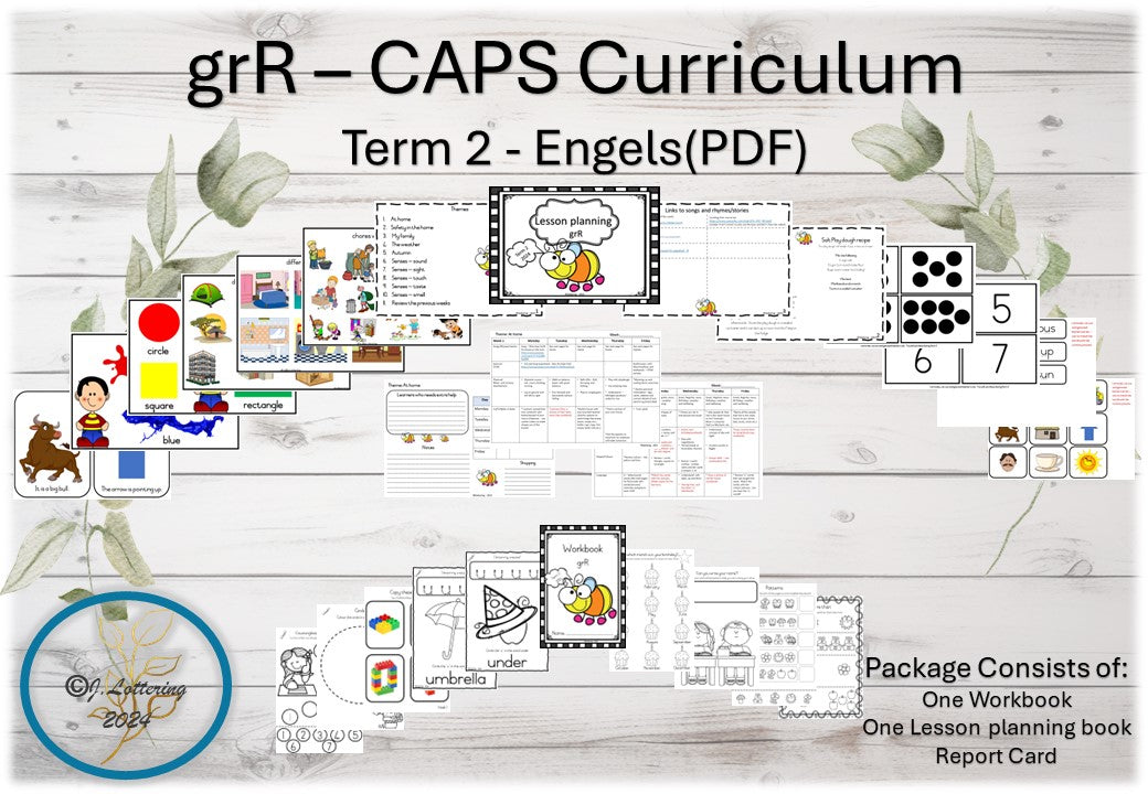 Grade R Term 2 Package 2024 - English – KleuterKreatief