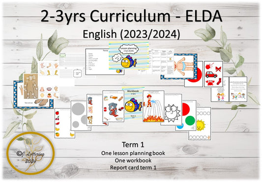 2–3 Years ELDA Curriculum – Term 1 – English (2023/2024)