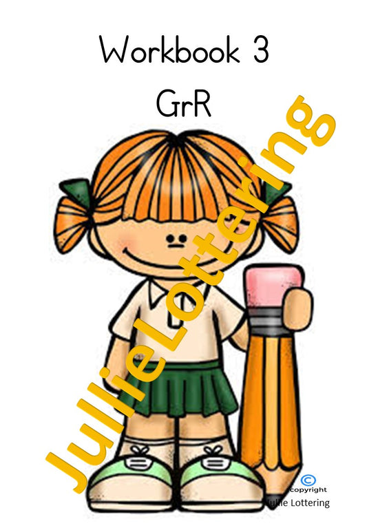 Grade R Workbook – Term 3 – English (Printable PDF)