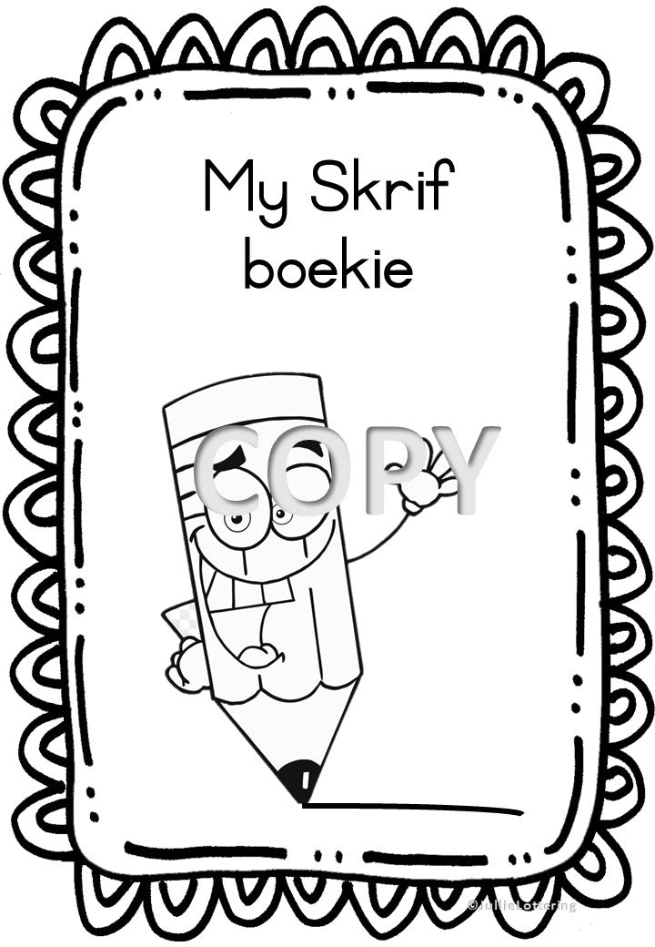 My Skrifboekie – Graad 1 – Afrikaans (Drukbare PDF)