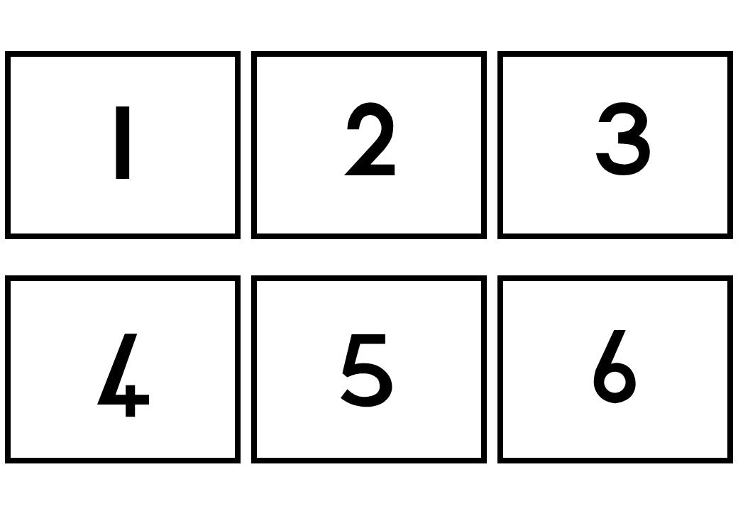 Number, number names and dot cards 1-20 Flashcards