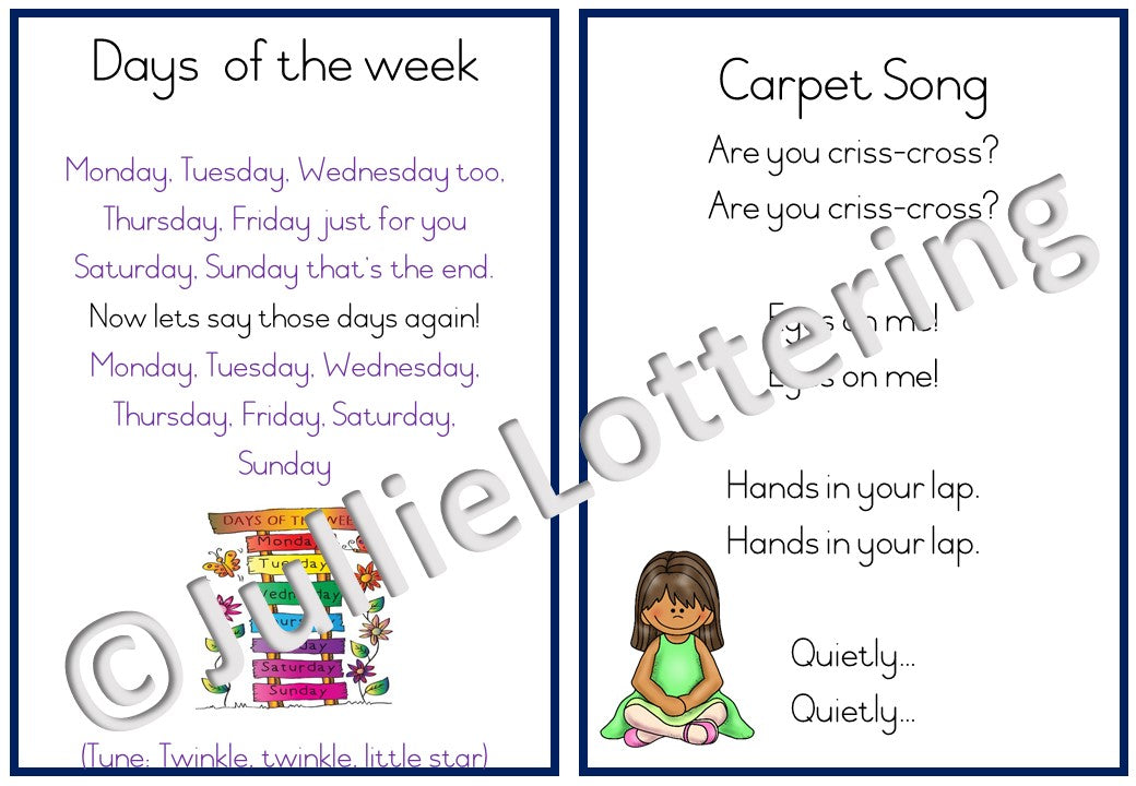 Lesson planning 2-3yrs Term 1 English