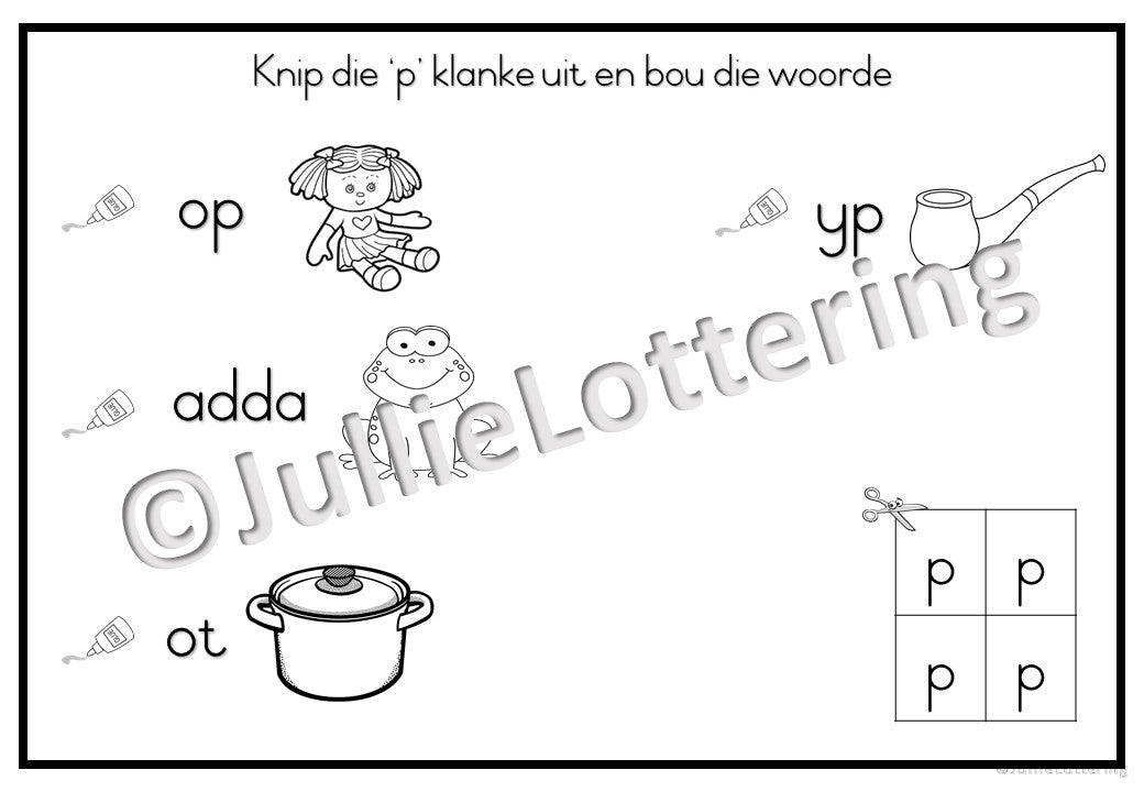 Alfabet p-klank boekie